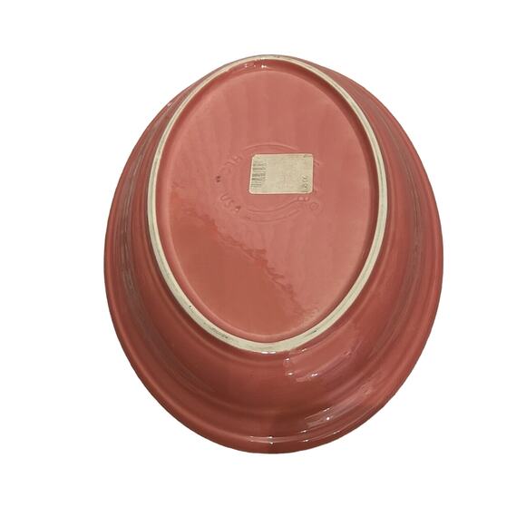 Fiesta Retired Flamingo Pink Serving 13 1/2 x 9 in Platter 2012 - 2013 - Picture 4 of 6